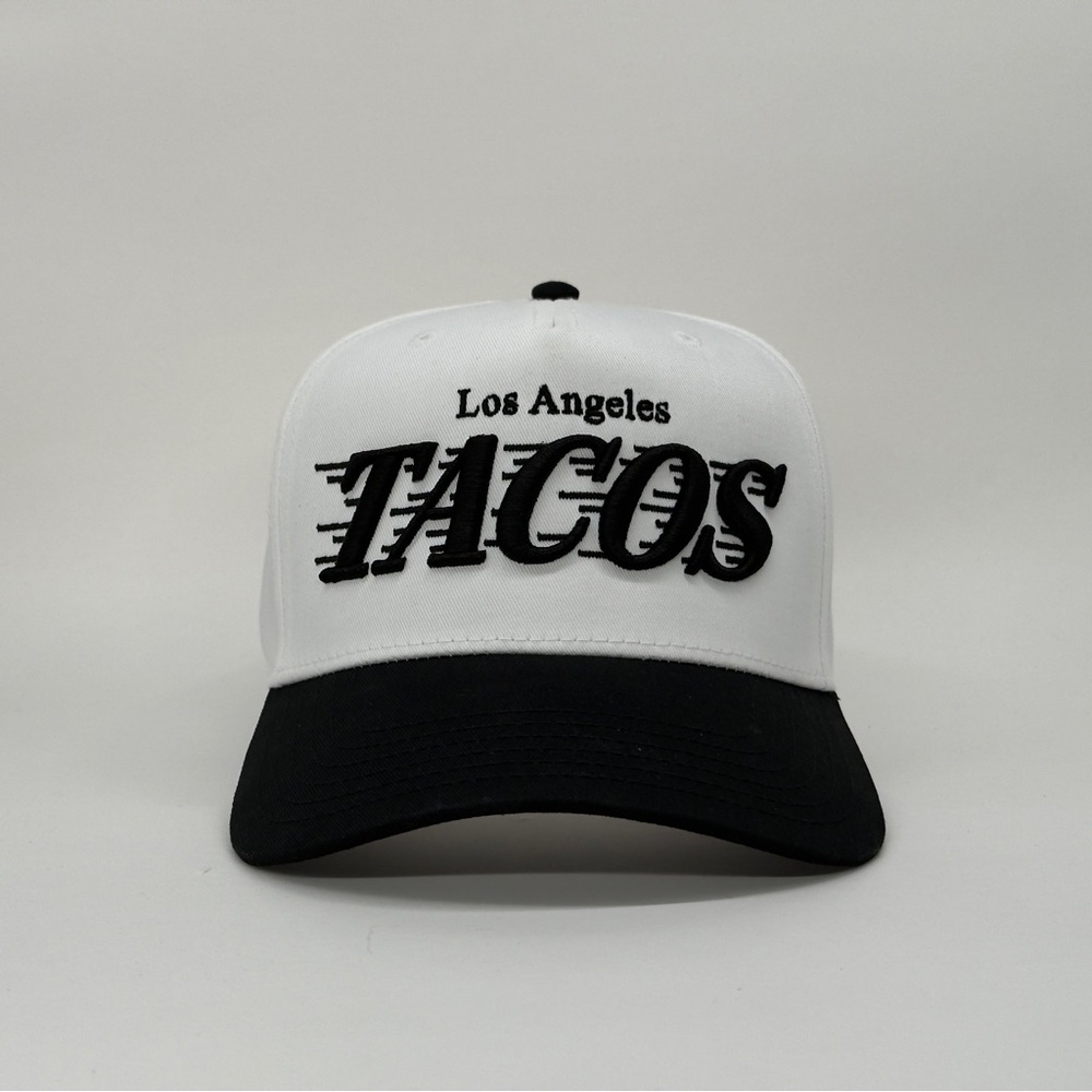 Los Angeles Tacos Black and White Snapback Hat